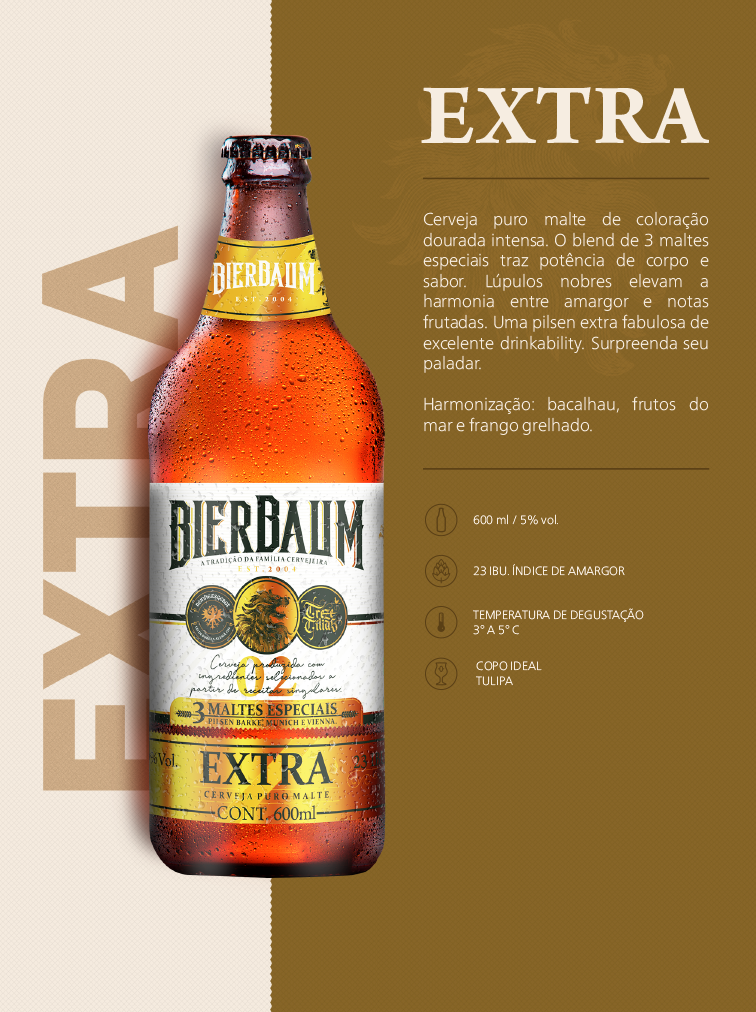 Cerveja Bierbaum Pilsen Extra Gold